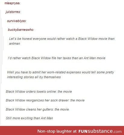 Yes, when will she get a movie