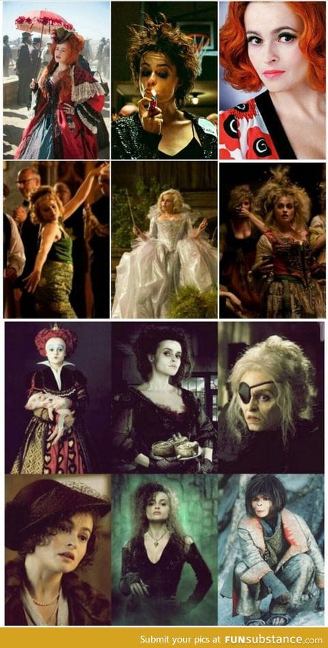 Female version of Johnny Depp. Helena Bonham Carter