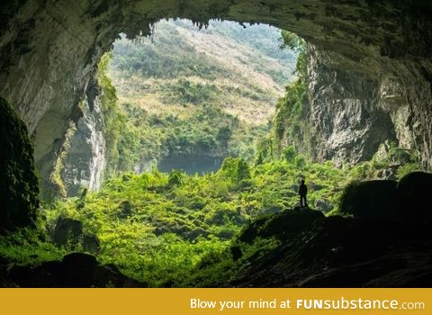A cave in China
