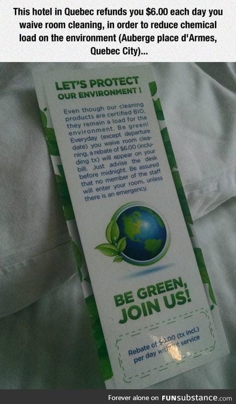 Hotel's Idea To Protect The Environment