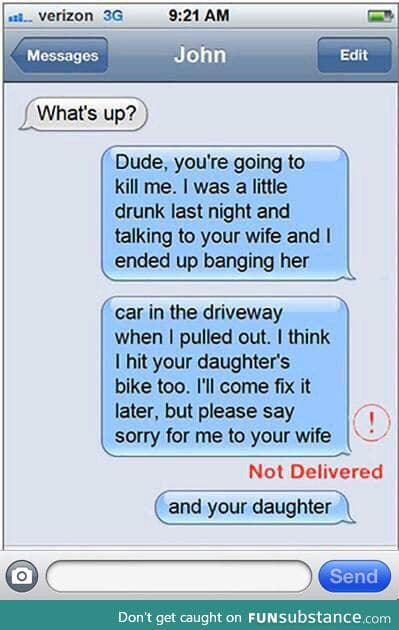 How an undelivered text gets your ass kicked