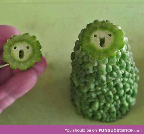 I never knew fruit could show such expression!