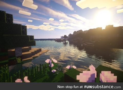 Minecraft with shaders looks amazing