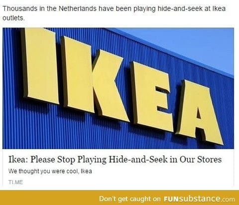 Lol Ikea hide-and-seek