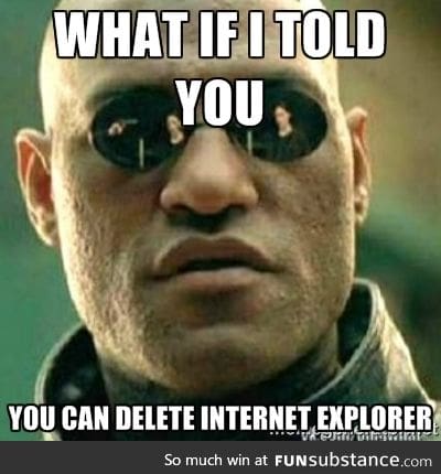 To all that post desktops with IE