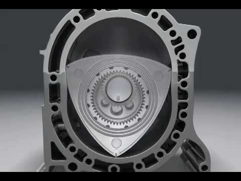 Awesome 3D computer animation of how a rotary engine works