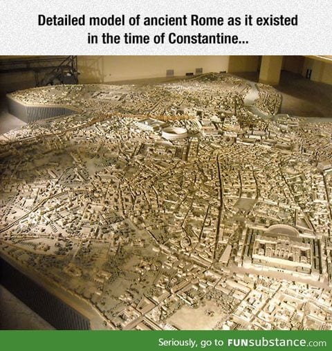 Model in the civiltà romana museum