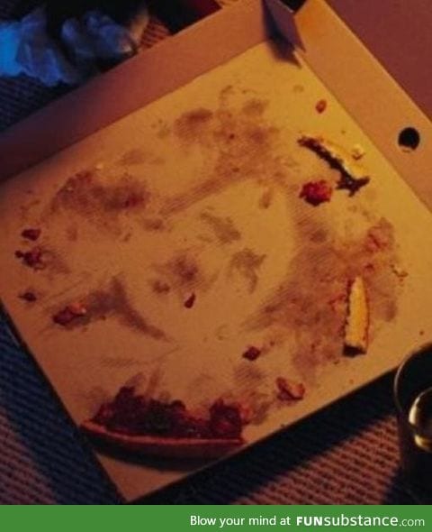 Hitler showed up in this pizza grease