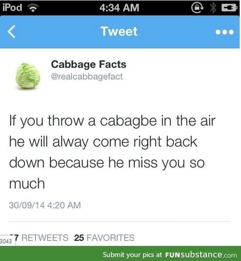 Cabbage hate me so much it defies physics