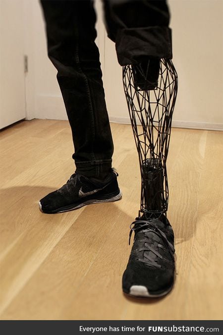 Badass 3d printed titanium prosthetic leg