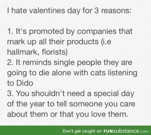 These are my thoughts on Valentines day