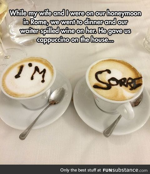 Cappuccino on the house