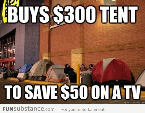 Black Friday Shoppers will do anything for a deal