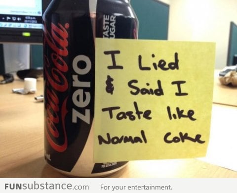 Shameful Coke Zero