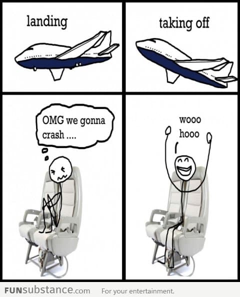 Landing scares me