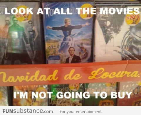 At the movie store