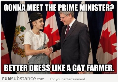 Gonna meet the prime minister?