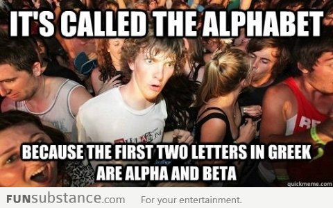 Why alphabet is called alphabet