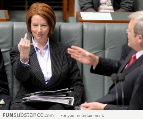 This is Julia Gillard, the Prime Minister of Australia