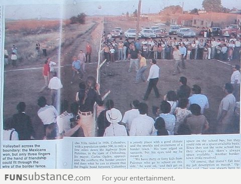 Illegal volleyball game (Mexico vs USA 1979)