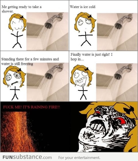 Every time I take a shower