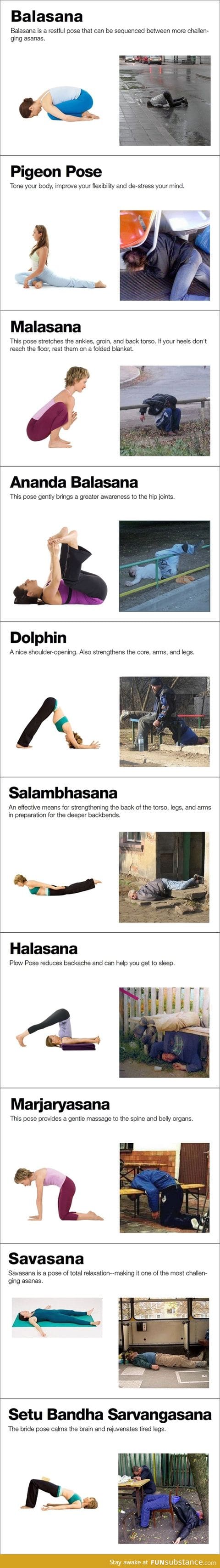 Drunken Yoga Poses
