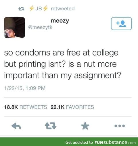 Condoms vs printing