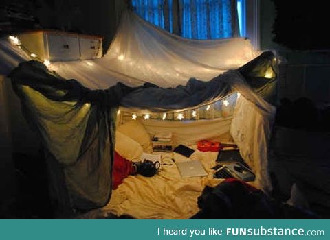 Who wants to come hide in a blanket fort with me?