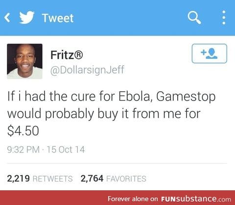 Gamestop is ebola