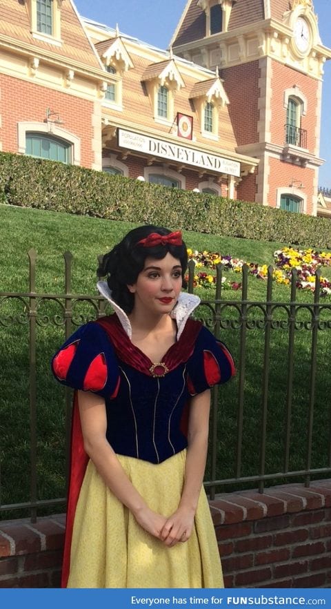 Took a picture of SnowWhite at Disney and looks like she's done