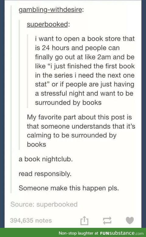 Book Nightclub . . . I need this in my life.