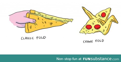 Pizza folding