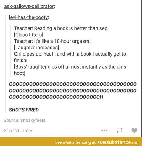 Books are better than sex