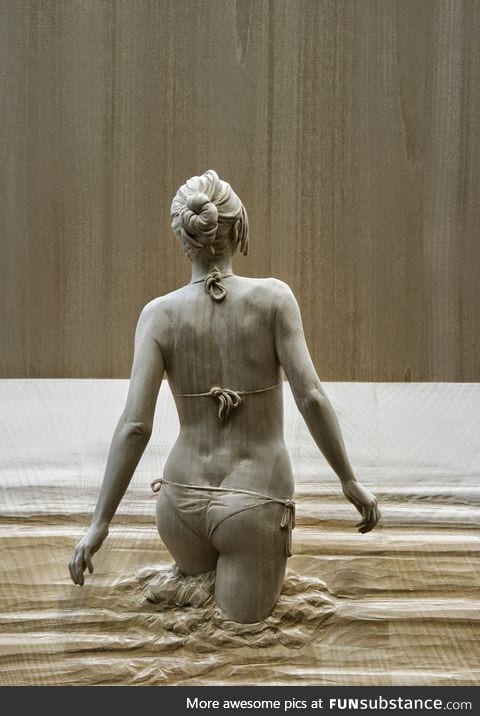 She's wood - sculpture / carving, By Peter Demetz