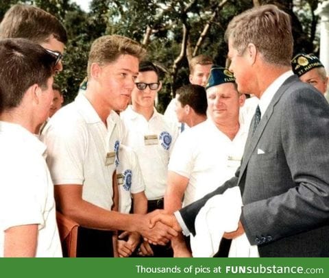 Bill Clinton meeting JFK