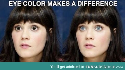 Eye color makes a difference