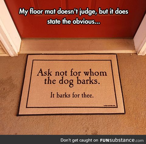 Clever door mat