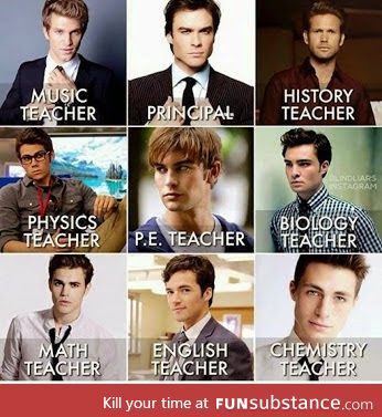 OMG. IMAGINE. THESE WERE OUR TEACHERS. THAT'S IT. IM DYING. XD