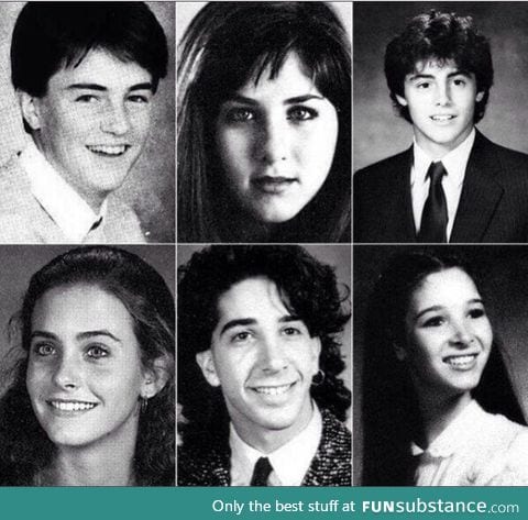 The cast of Friends before they were the cast of Friends.