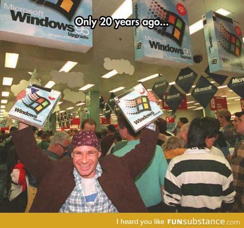 Back when windows 95 was reason for celebration