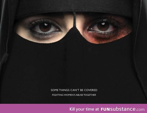 The first women's abuse ad to ever run in Saudi Arabia