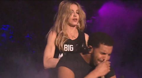 Drake was disgusted by Madonna's wet kiss