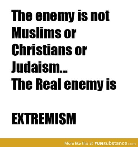 Religious extremists aren't religious