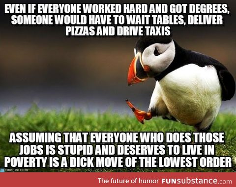 Another not-popular-enough opinion/unpopular economic opinion puffin