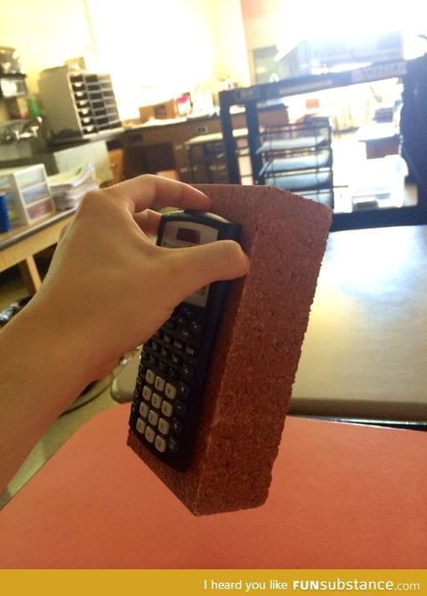 Teacher glues her calculators to bricks so they can't be stolen