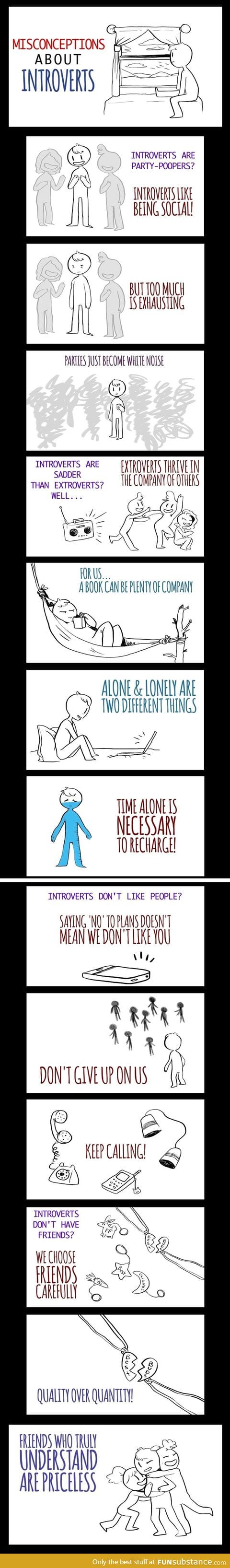Misconceptions about introverts