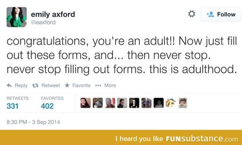 What adulthood is REALLY about...