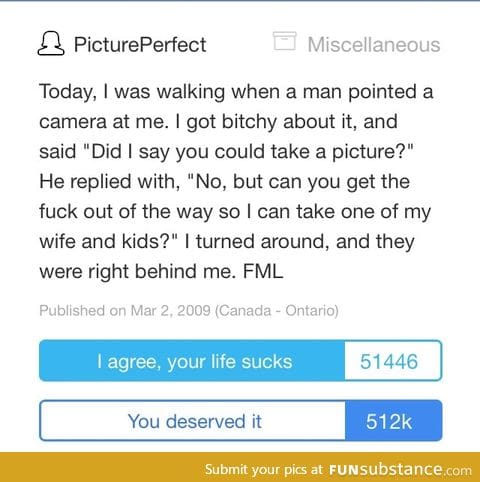 Don't be this lady (app:fml)