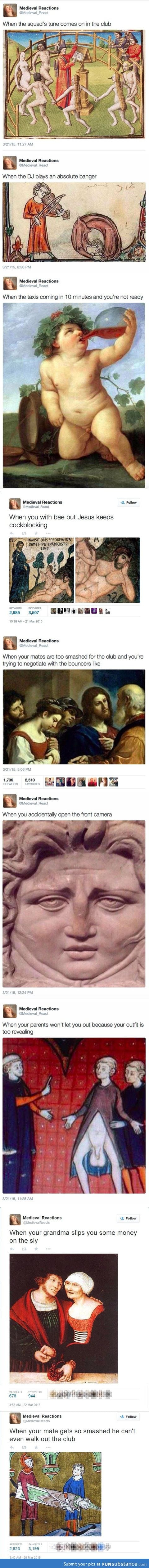 Medieval Reactions tweets