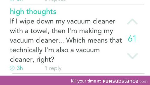 Cleaning the vacuum cleaner